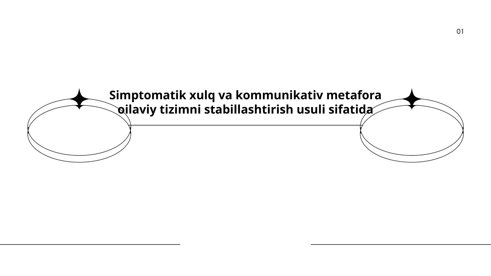 Simptomatik xulq va kommunikativ metafora oilaviy tizimni stabillashtirish usuli sifatida