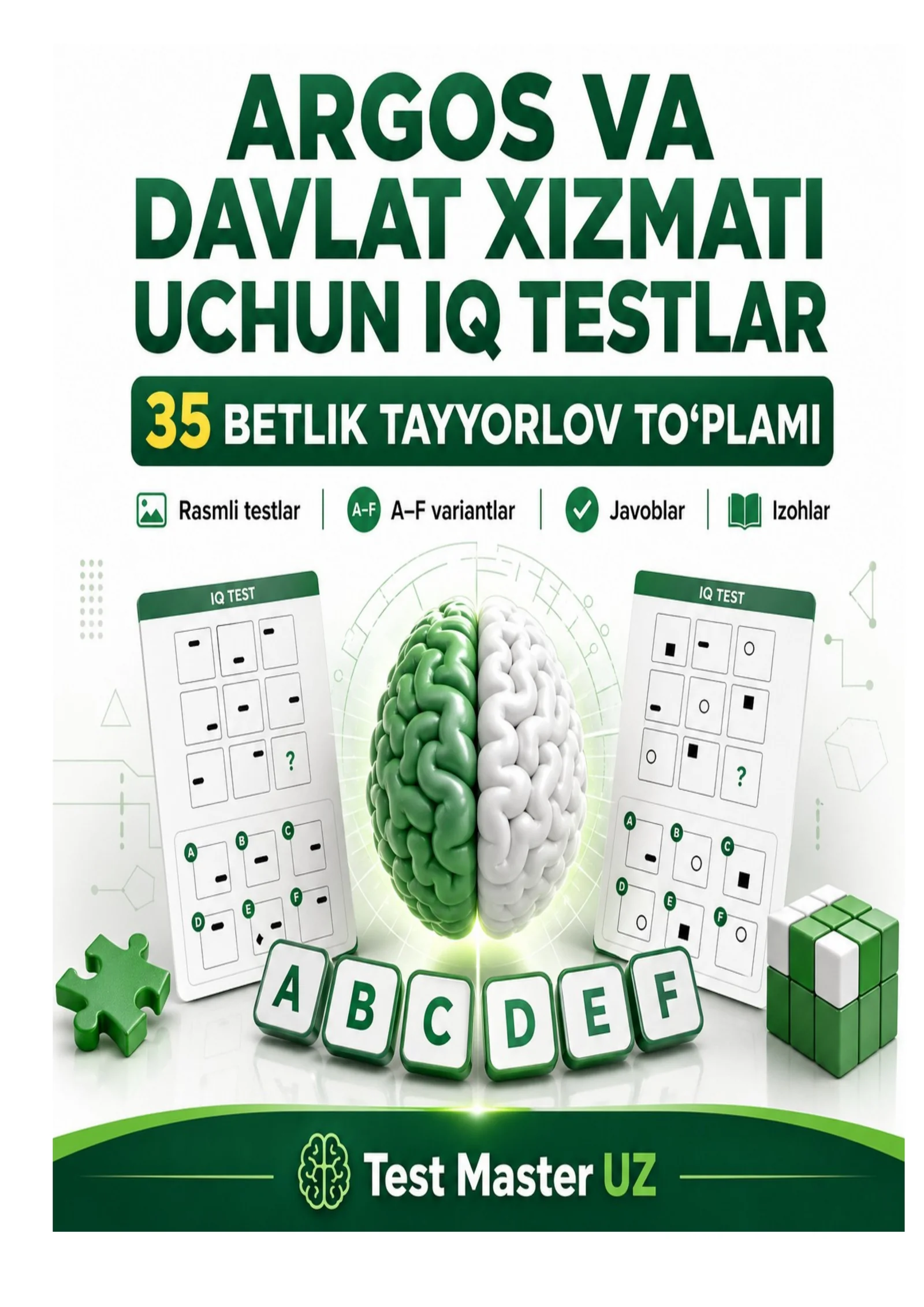 IQ va mantiqiy testlar to‘plami