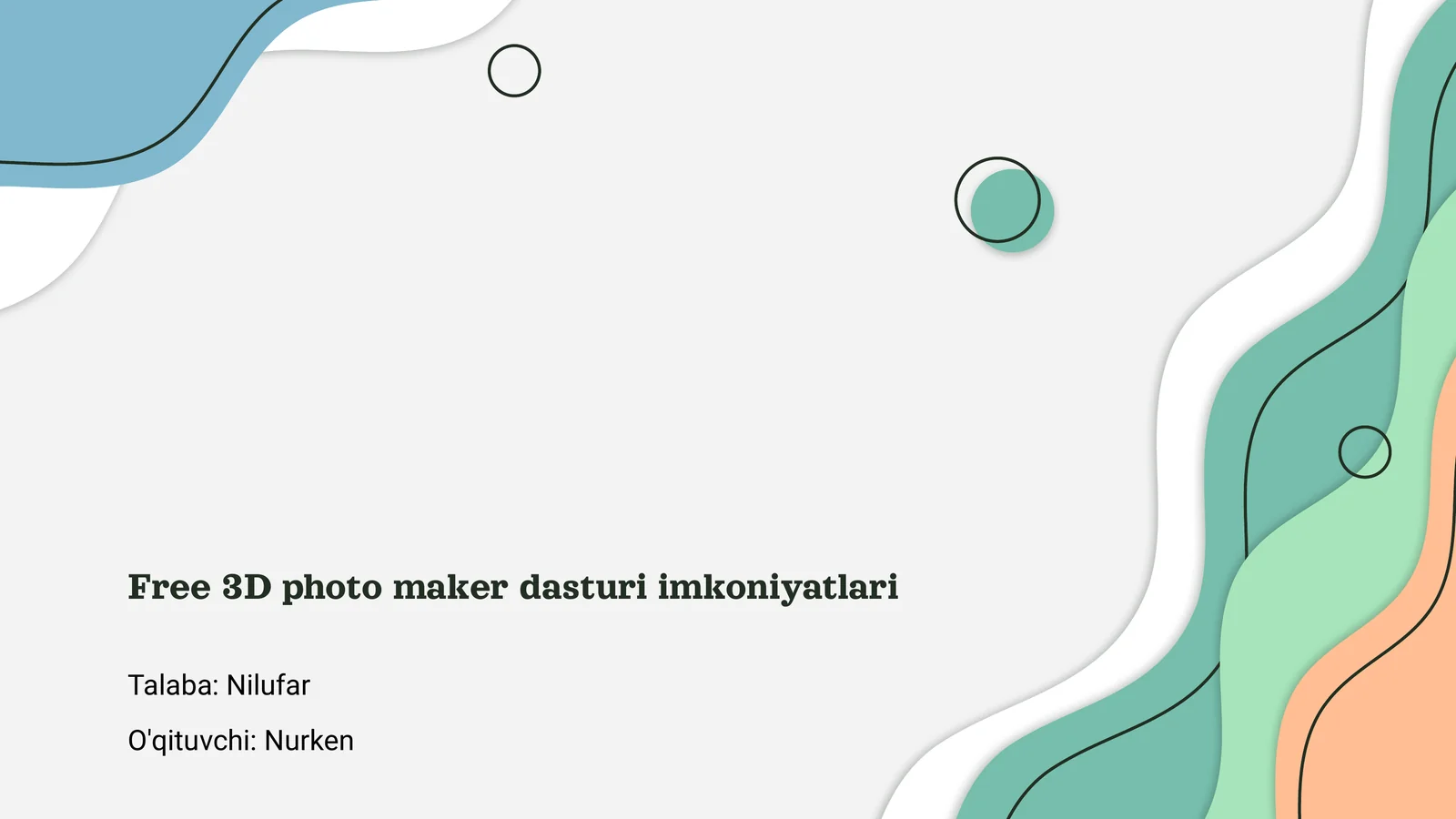 Bepul 3D fotosurat yaratuvchi dastur