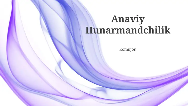 Anaviy Hunarmandchilik