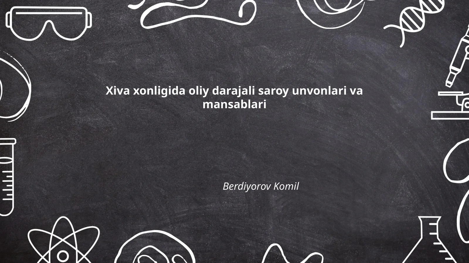 Xiva xonligida oliy darajali saroy unvonlari va mansablari