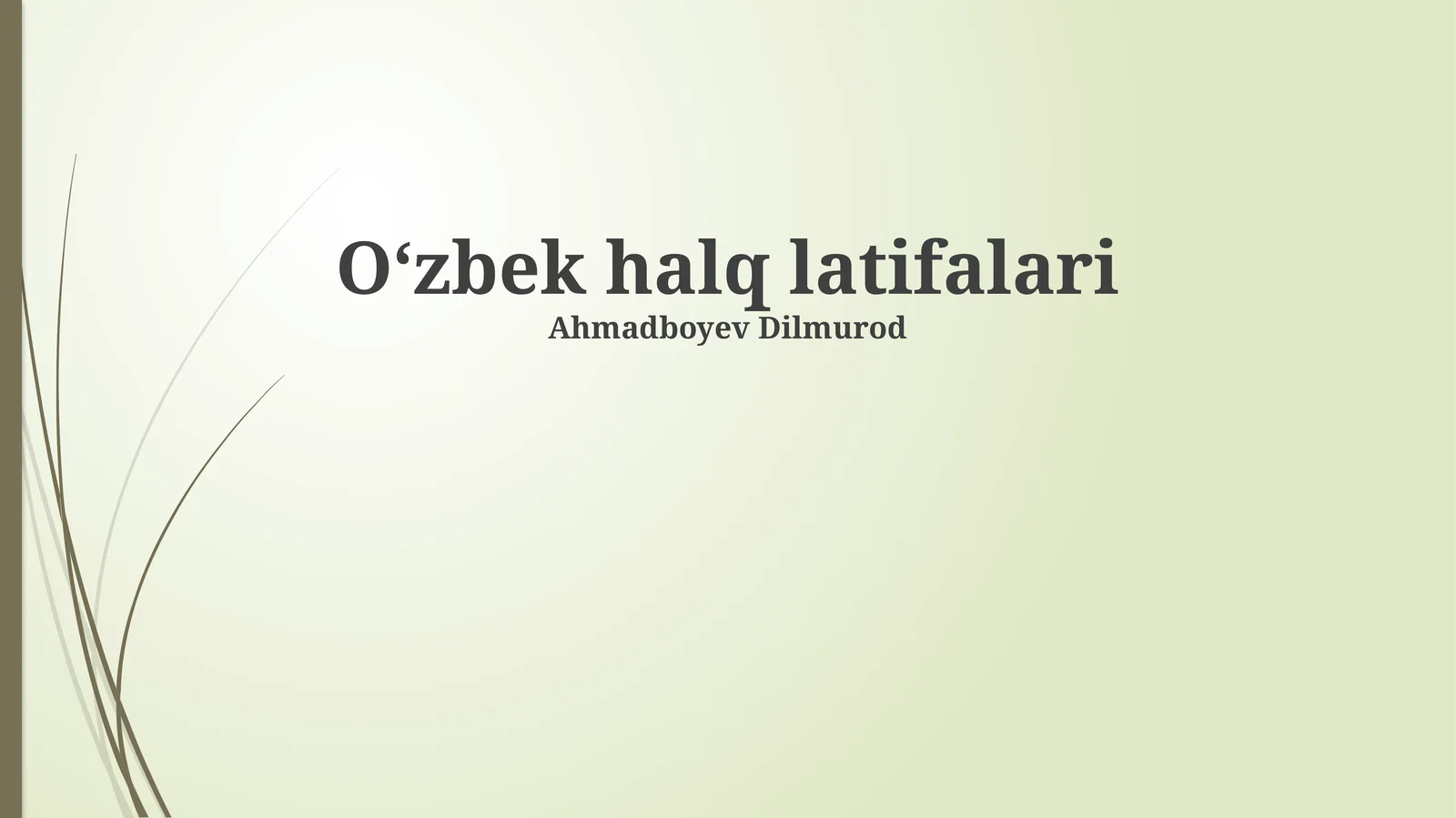 Oʻzbek halq hazillari