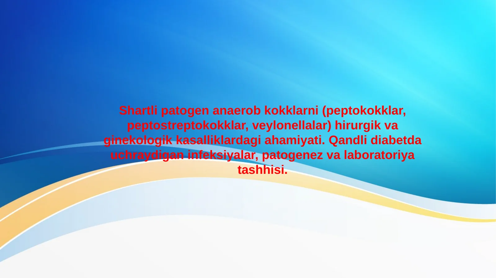 Shartli patogen anaerob kokklar (peptokokklar,peptostreptokokklar,veylonellalar)