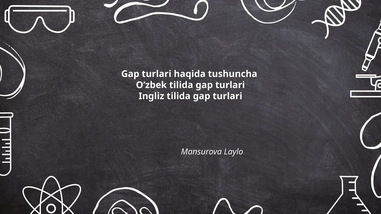 Gap turlari haqida tushuncha