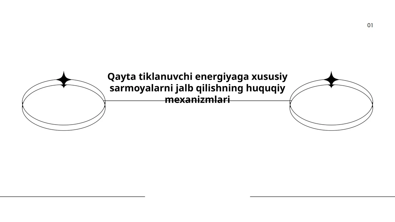 Qayta tiklanuvchi energiyaga xususiy sarmoyalarni jalb qilishning huquqiy mexanizmlari