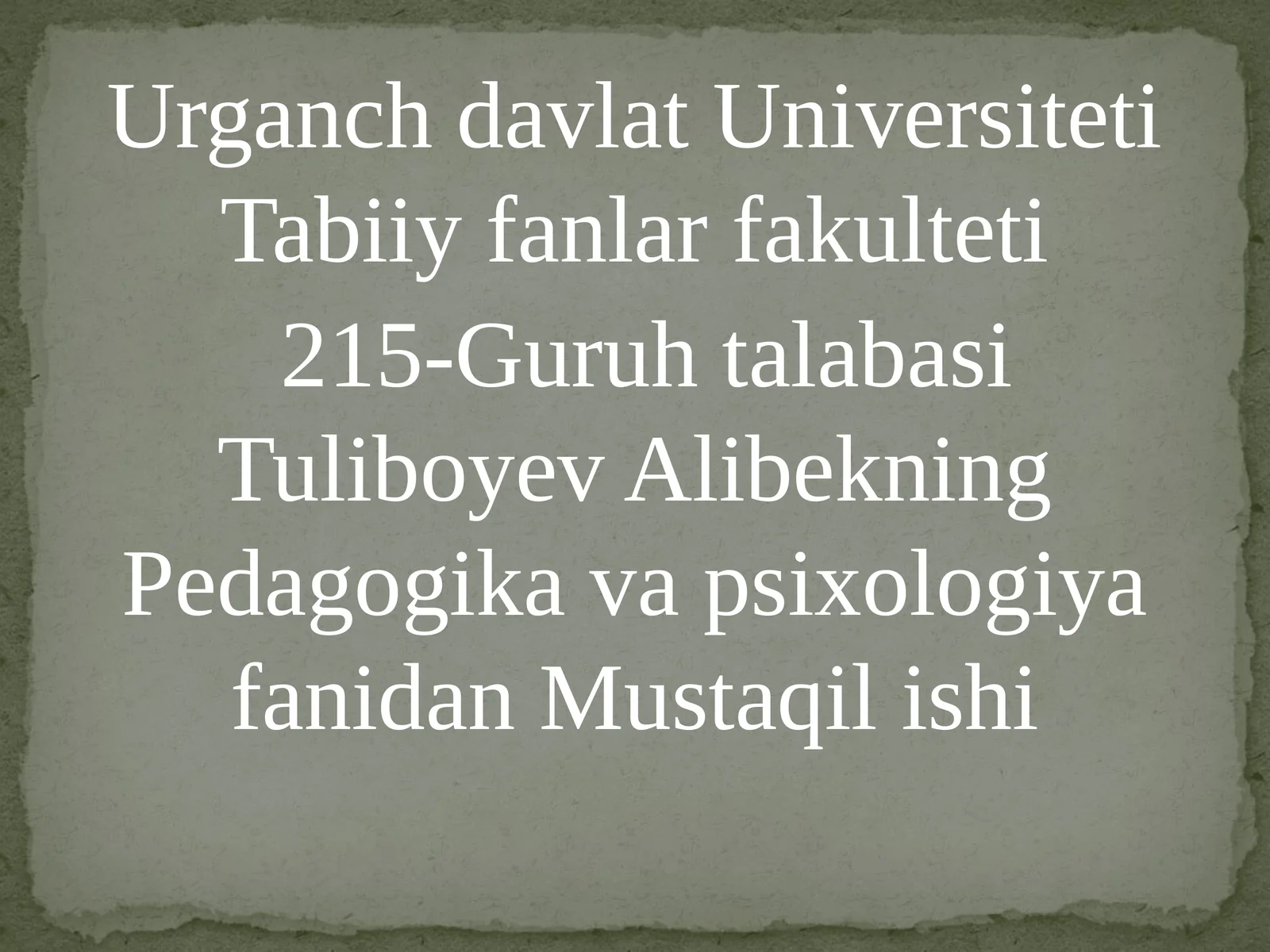 Qobiliyatlar haqida tushuncha