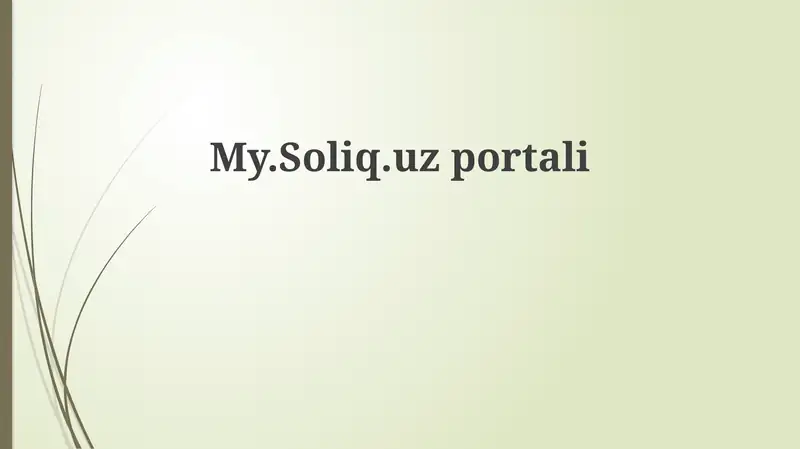 My.soliq.uz portali