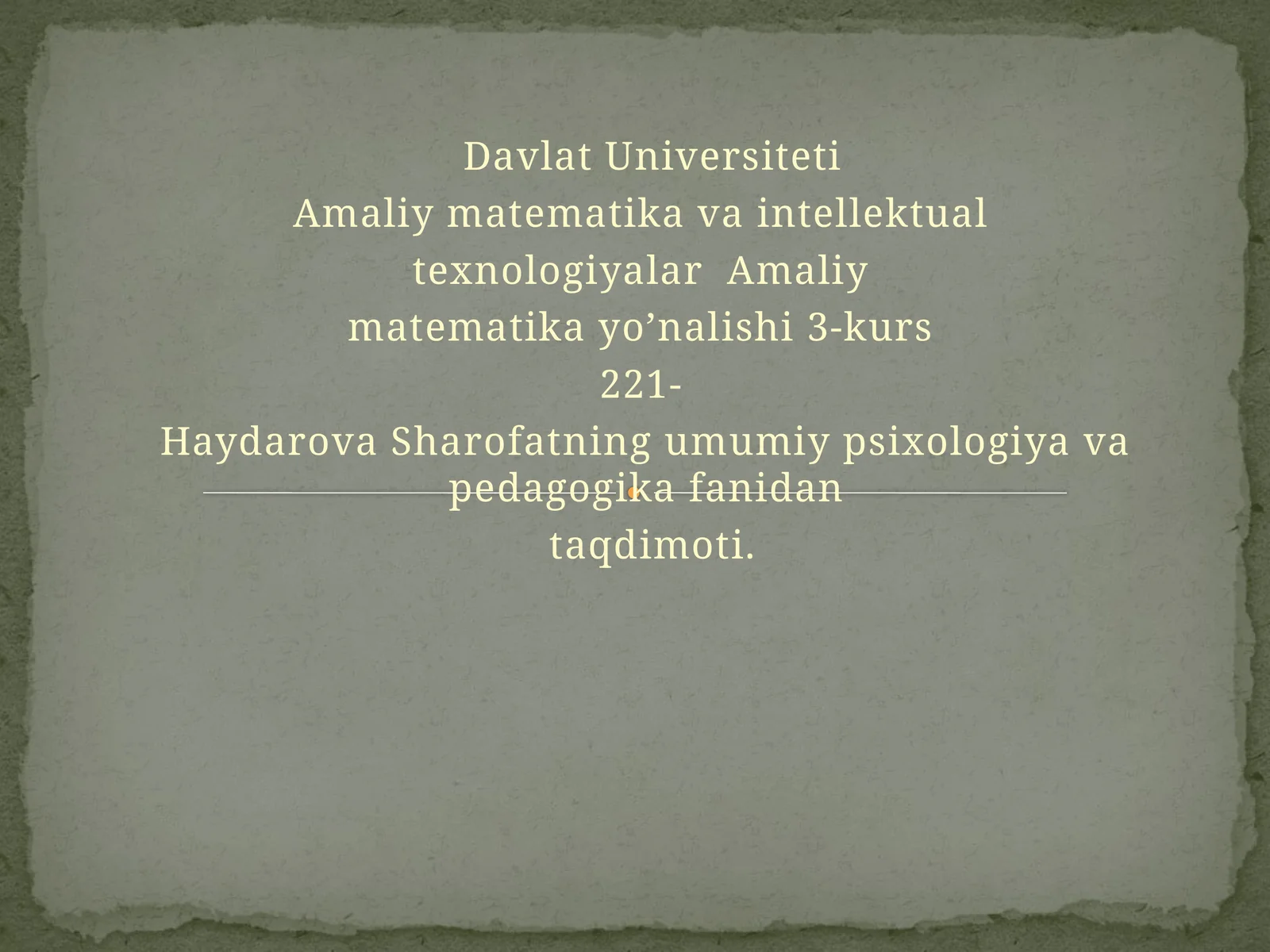 Pedagogik Dasturiy Vositlar