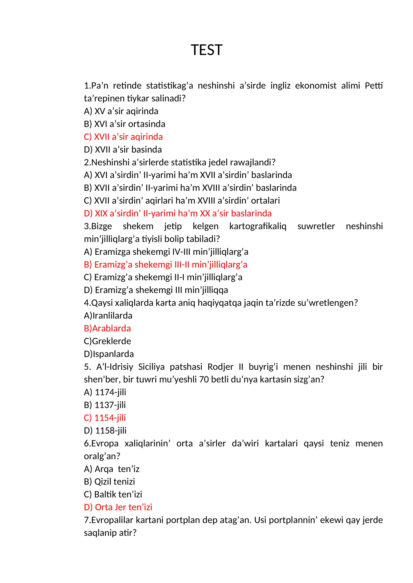 Pa’n retinde statistikag’a neshinshi a’sirde ingliz ekonomist alimi Petti ta’repinen tiykar salinadi?