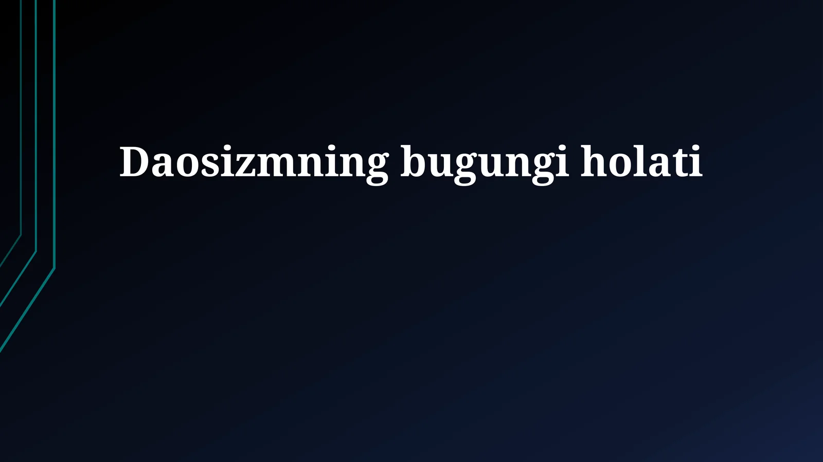 Daosizmning bugungi holati
