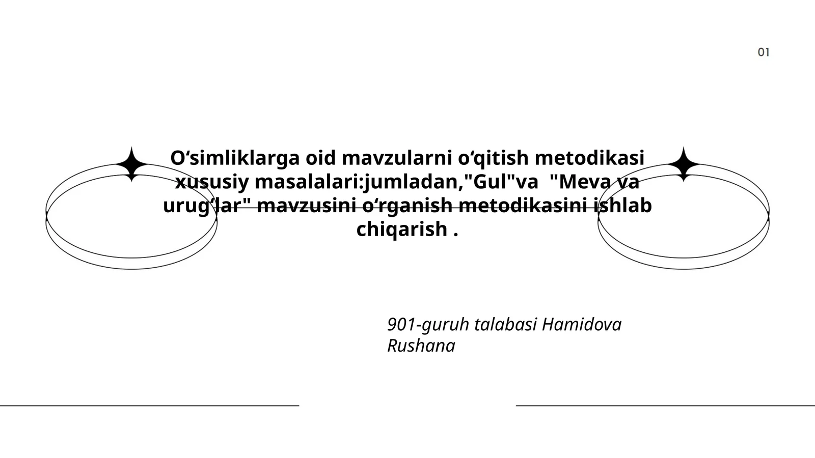 O‘simliklarga oid mavzularni o‘qitish metodikasi