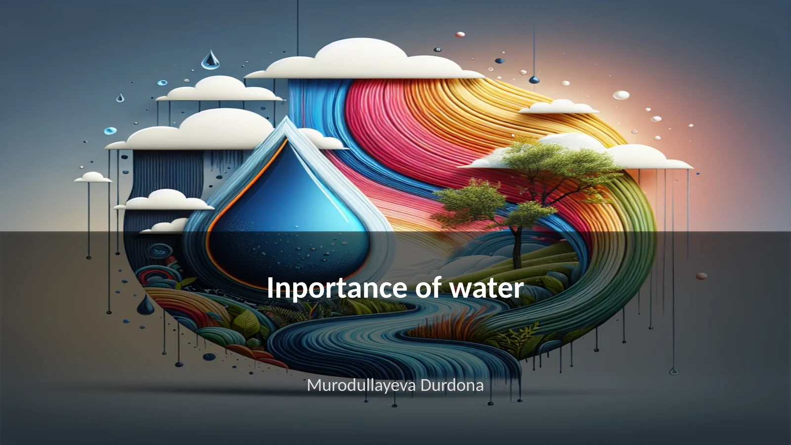 Inportance of water