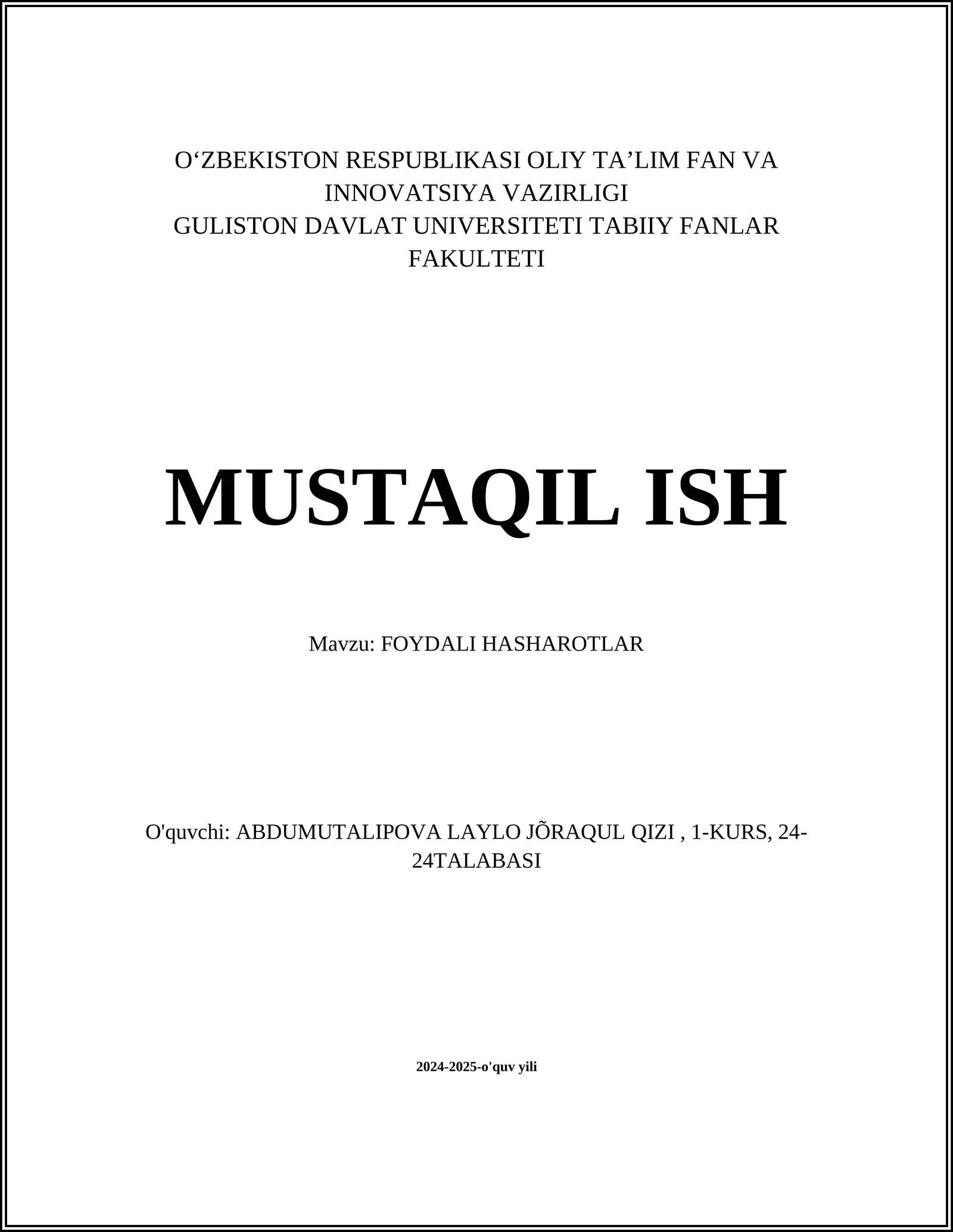 FOYDALI HASHAROTLAR