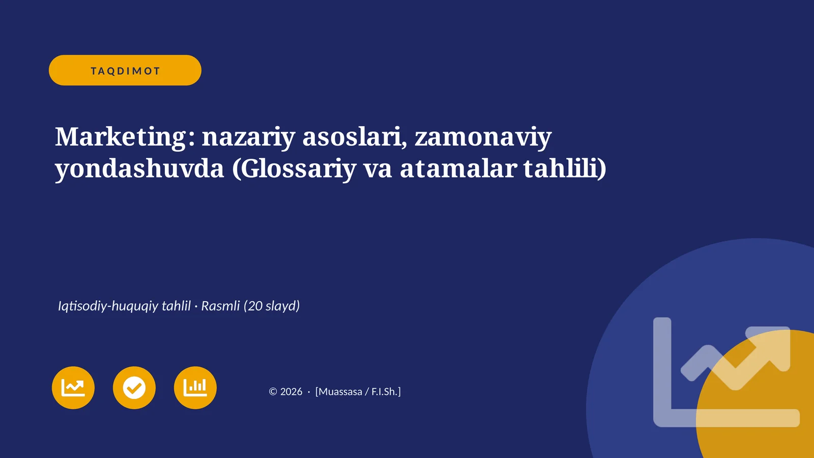 Marketing: nazariy asoslari, zamonaviy yondashuvda