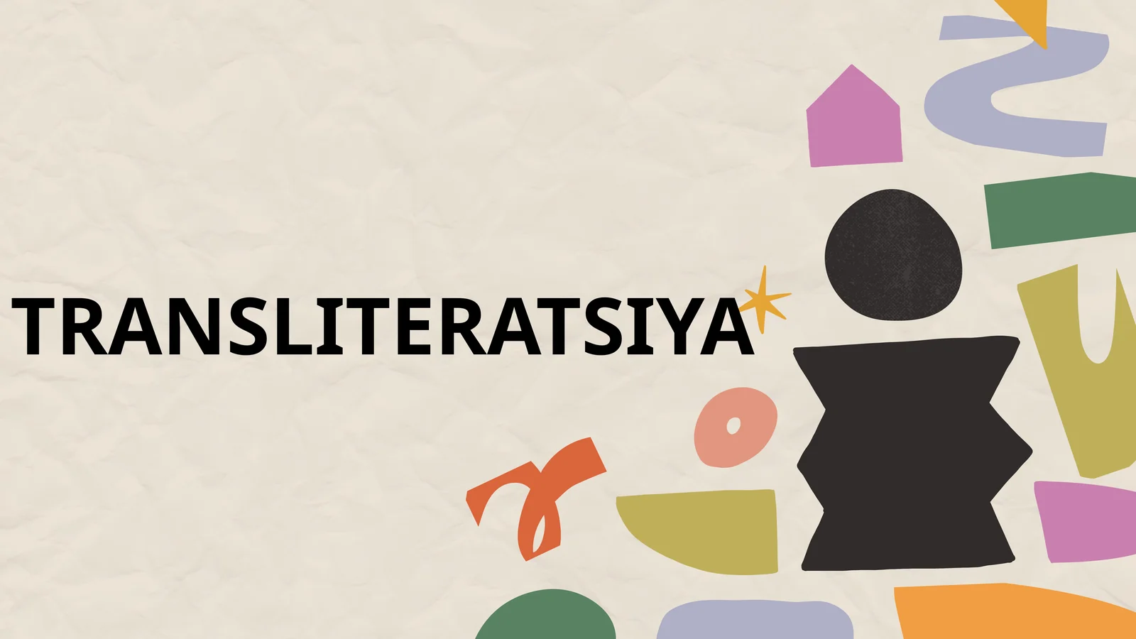 Transliteratsiya