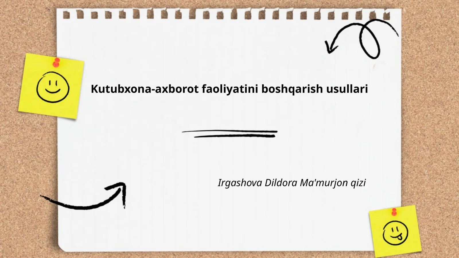 Kutubxona-axborot faoliyatini boshqarish usullari
