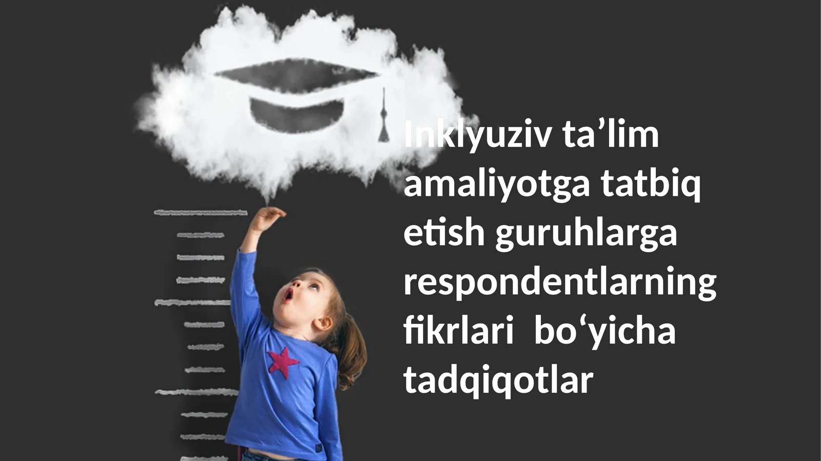 Inklyuziv taʼlim amaliyotga tatbiq etish guruhlarga respondentlarning fikrlari boʻyicha tadqiqotlar