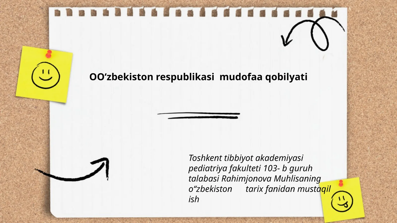 OOʻzbekiston respublikasi mudofaa qobilyati