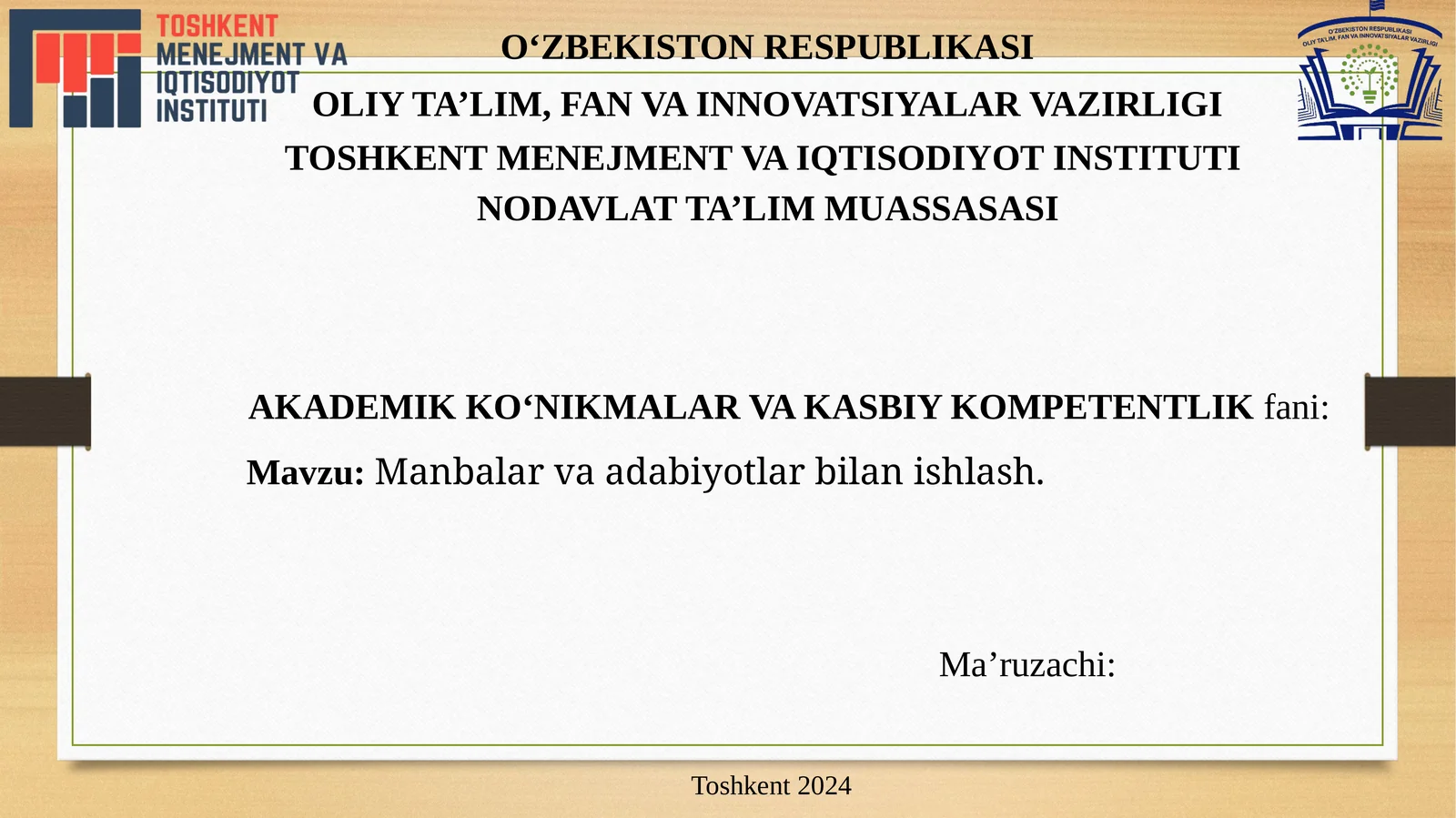 Manbalarvaadabiyotbilanishlash