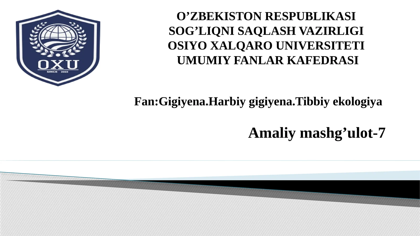 ZAHARLANISHLARDA TEZ YORDAM