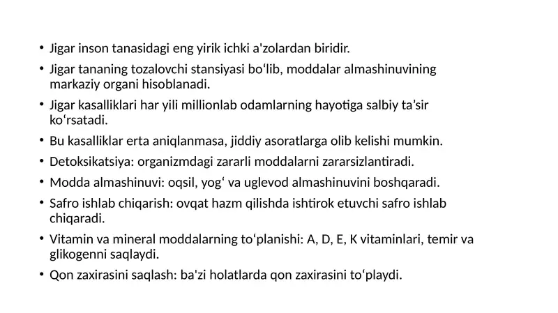 Jigar kasalliklari pptx