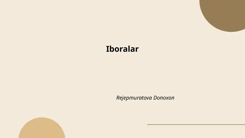 Iboralar