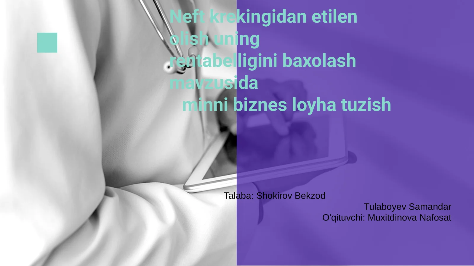 Neft krekingi va etilen ishlab chiqarish asoslari
