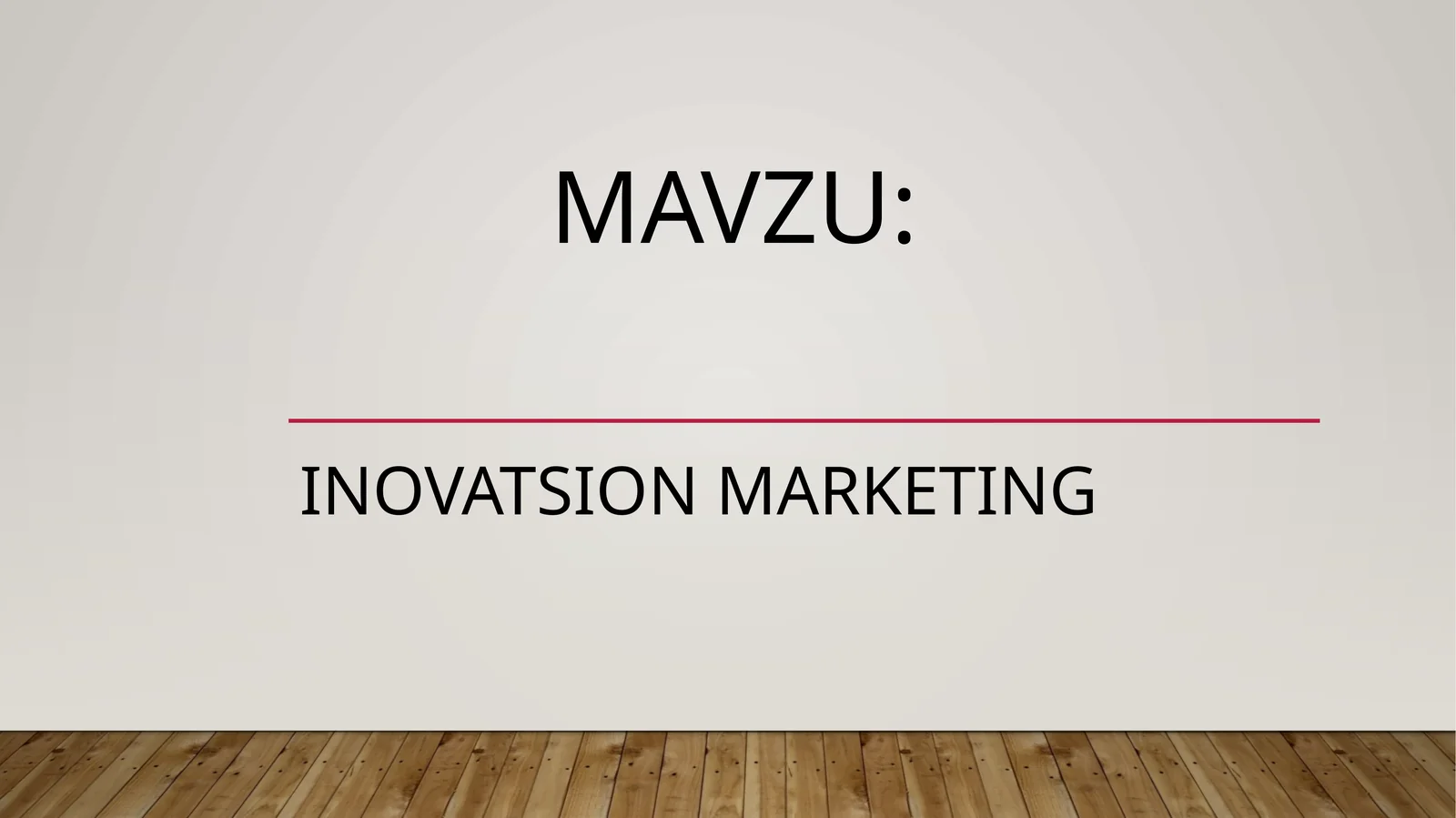 INOVATSION MARKETING