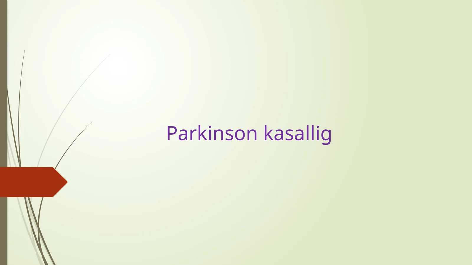 Parkinson kasalligi