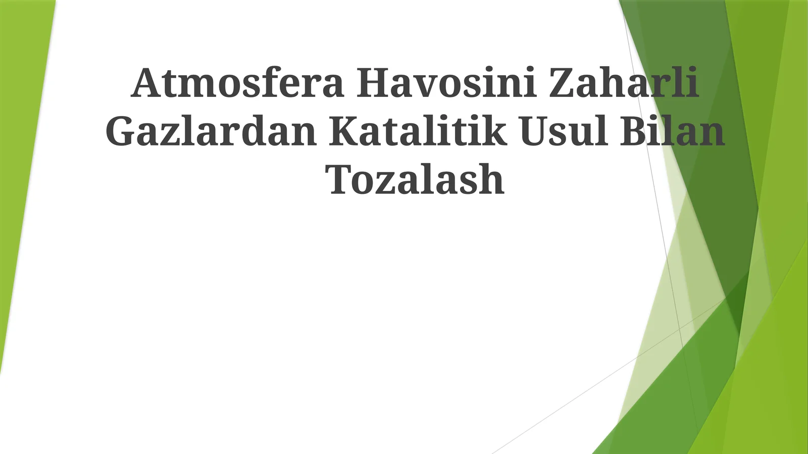 Katalitik Konvertorlar