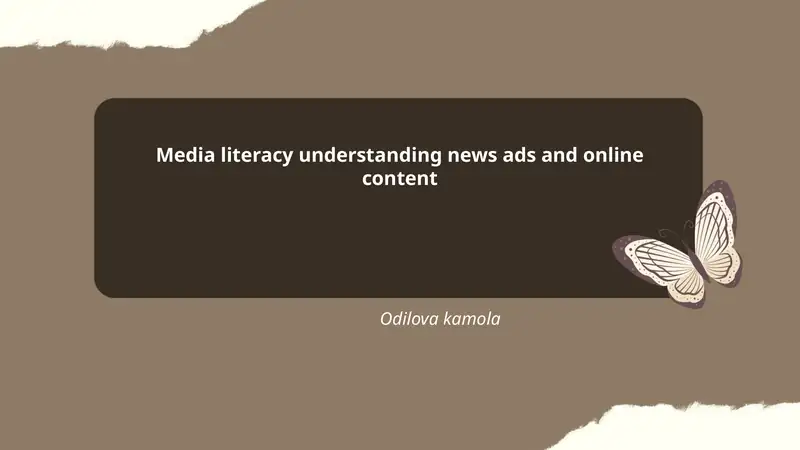 Media literacy understanding news ads and online content