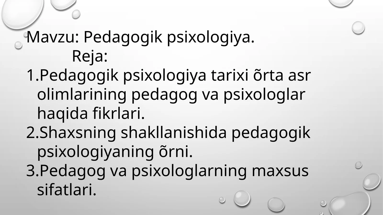 Pedagogik psixologiya