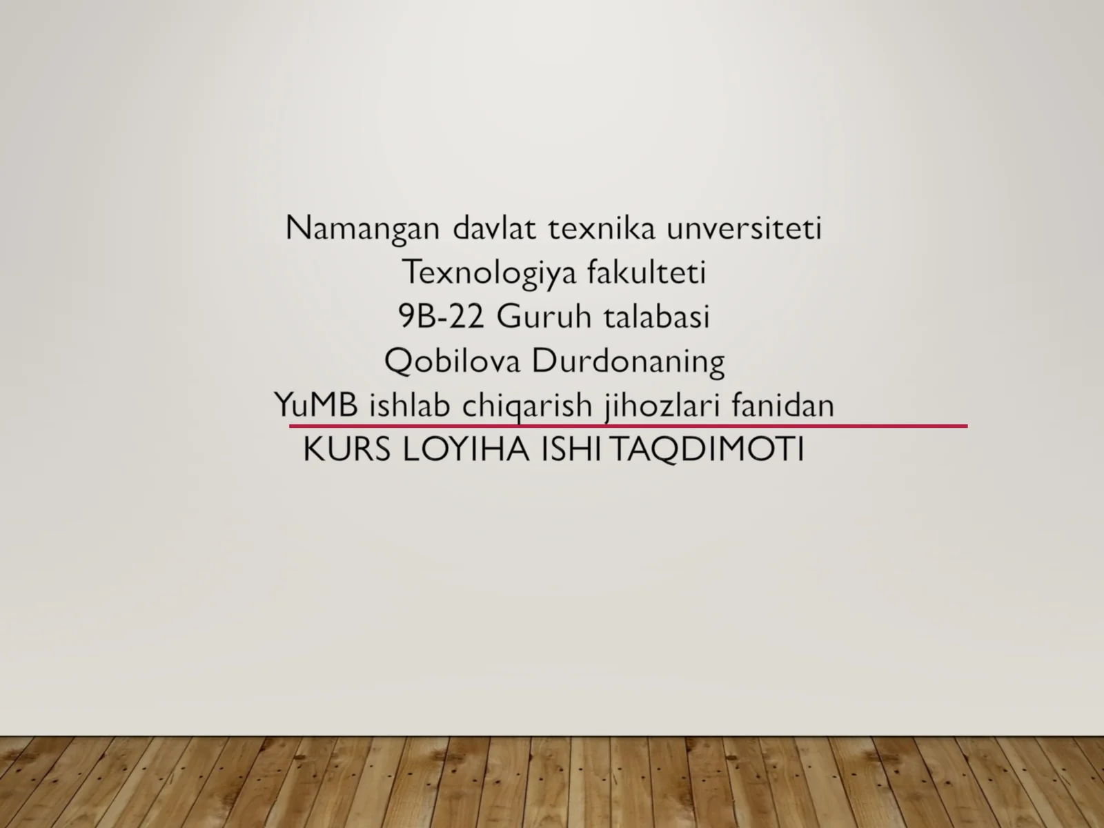 BIR SHNEKLI EKSTRUDER MASHINASINING KONSTRUKSIYASINI LOYIHALASH