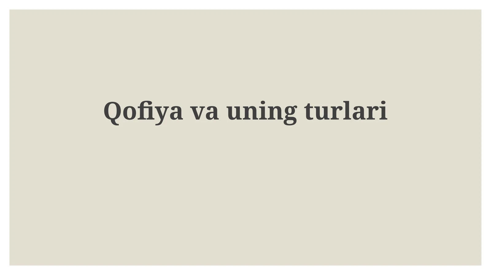 Qofiyavauningturlari