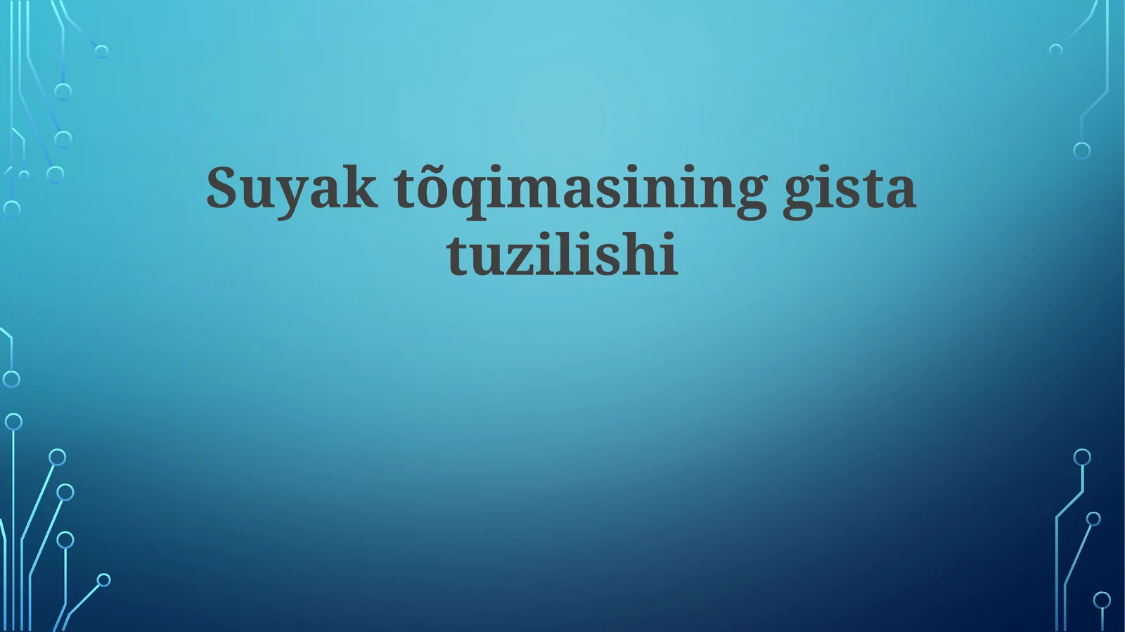 Suyaktõqimasininggistatuzilishi