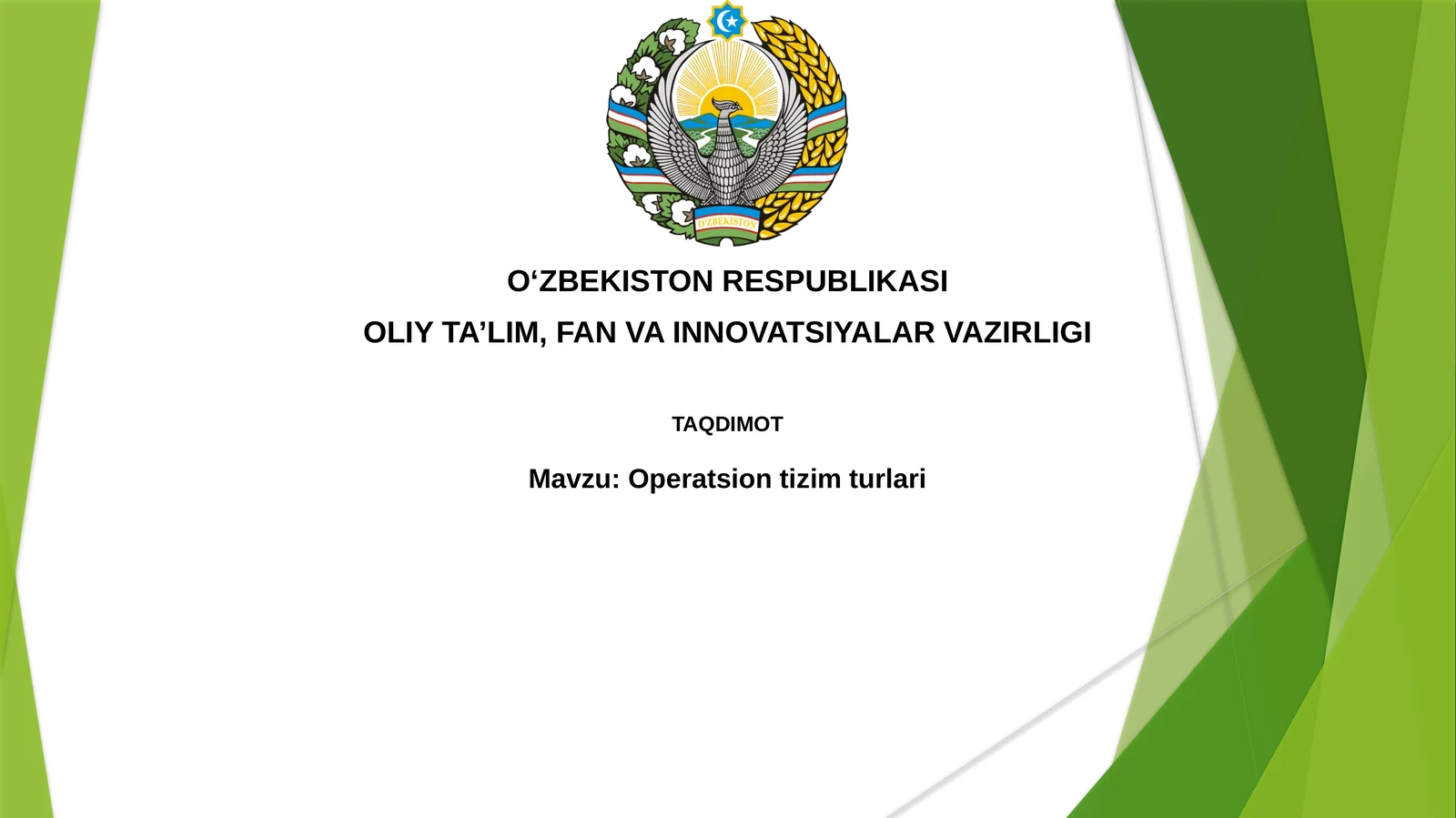 Operatsiontizimturlari