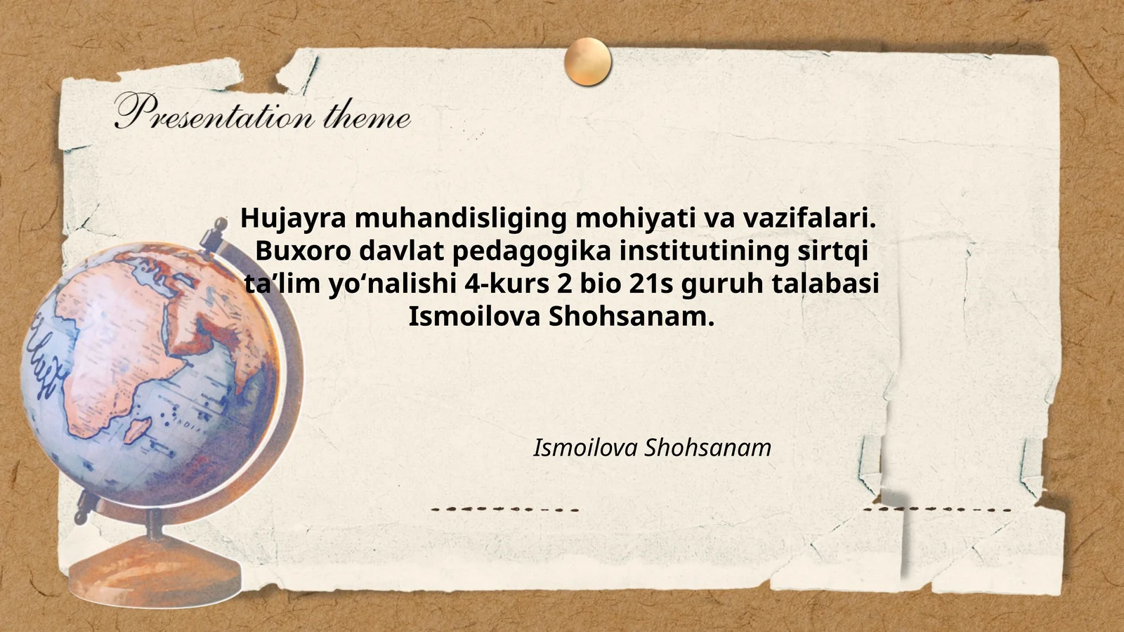 Hujayra muhandisliging mohiyati va vazifalari