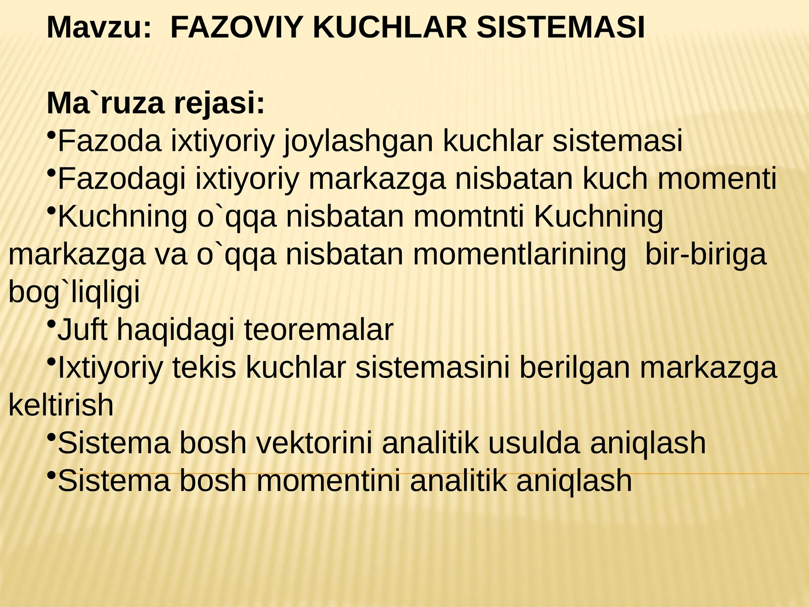 FAZOVIY KUCHLAR SISTEMASI