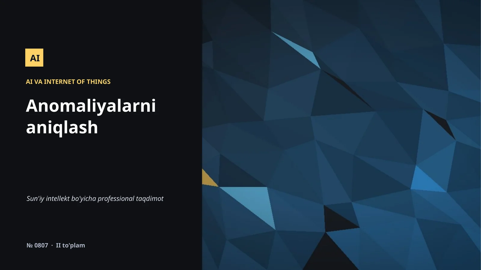 Anomaliyalarni aniqlash