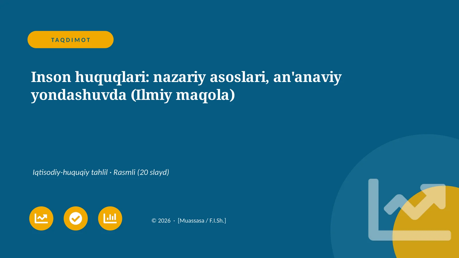 Inson huquqlari: nazariy asoslari, an'anaviy yondashuvda (Ilmiy maqola)
