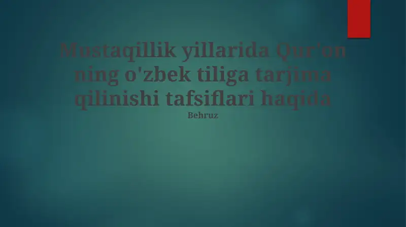 Mustaqillik Davridagi Tarjimalar: Qiyosiy Tahlil va Talqinlar