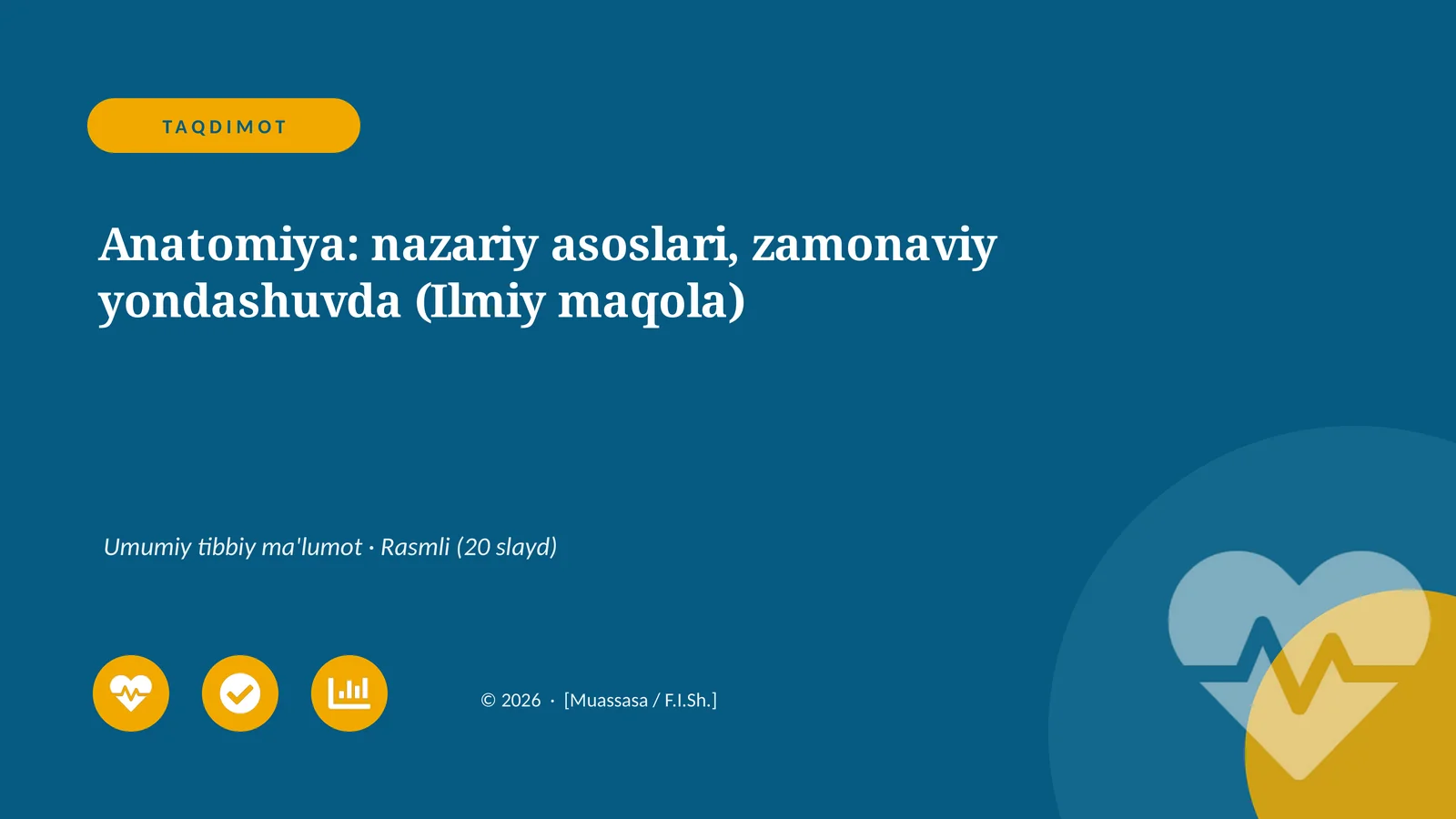 Anatomiya: nazariy asoslari, zamonaviy yondashuvda