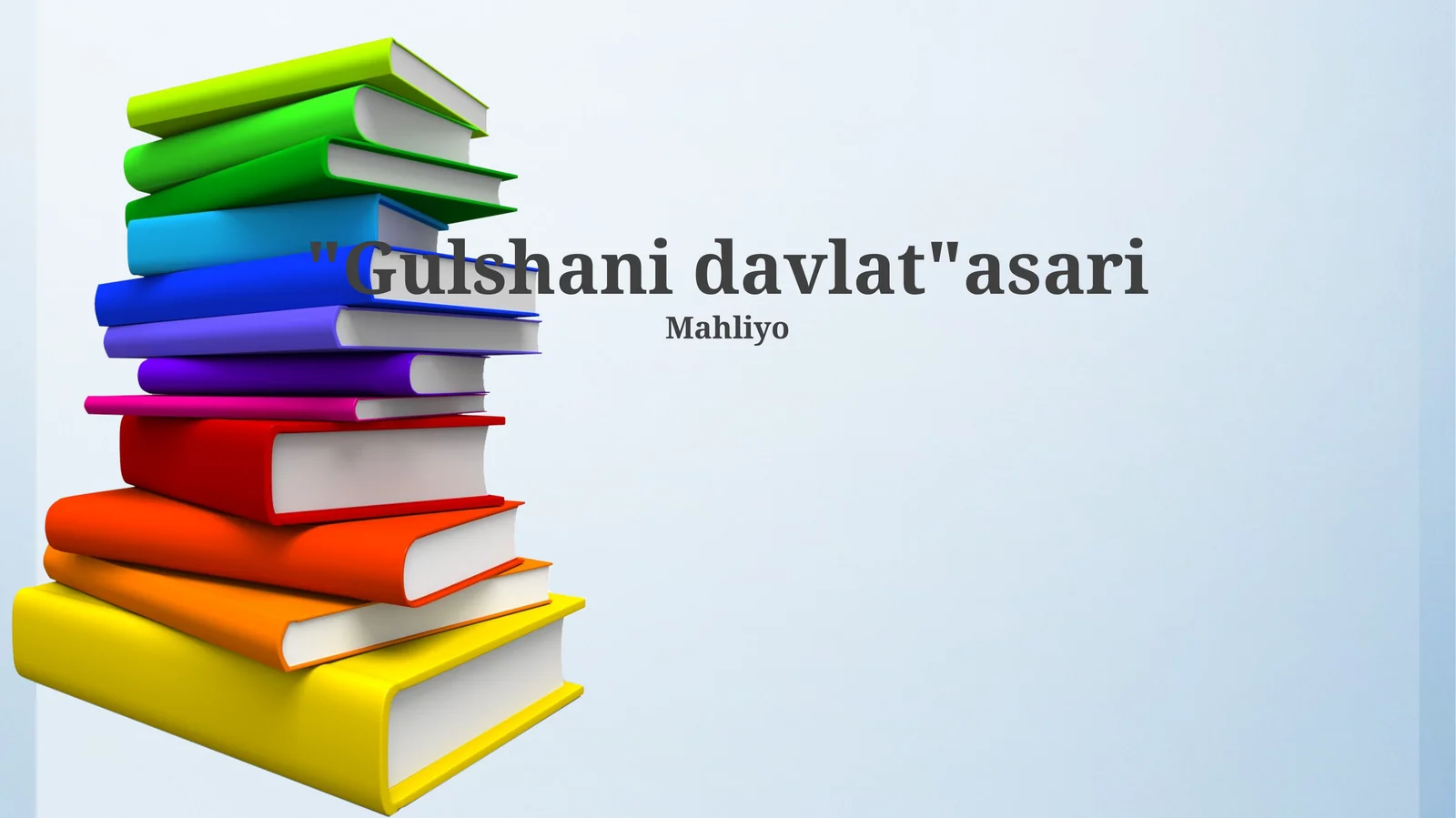 "Gulshani davlat"asari