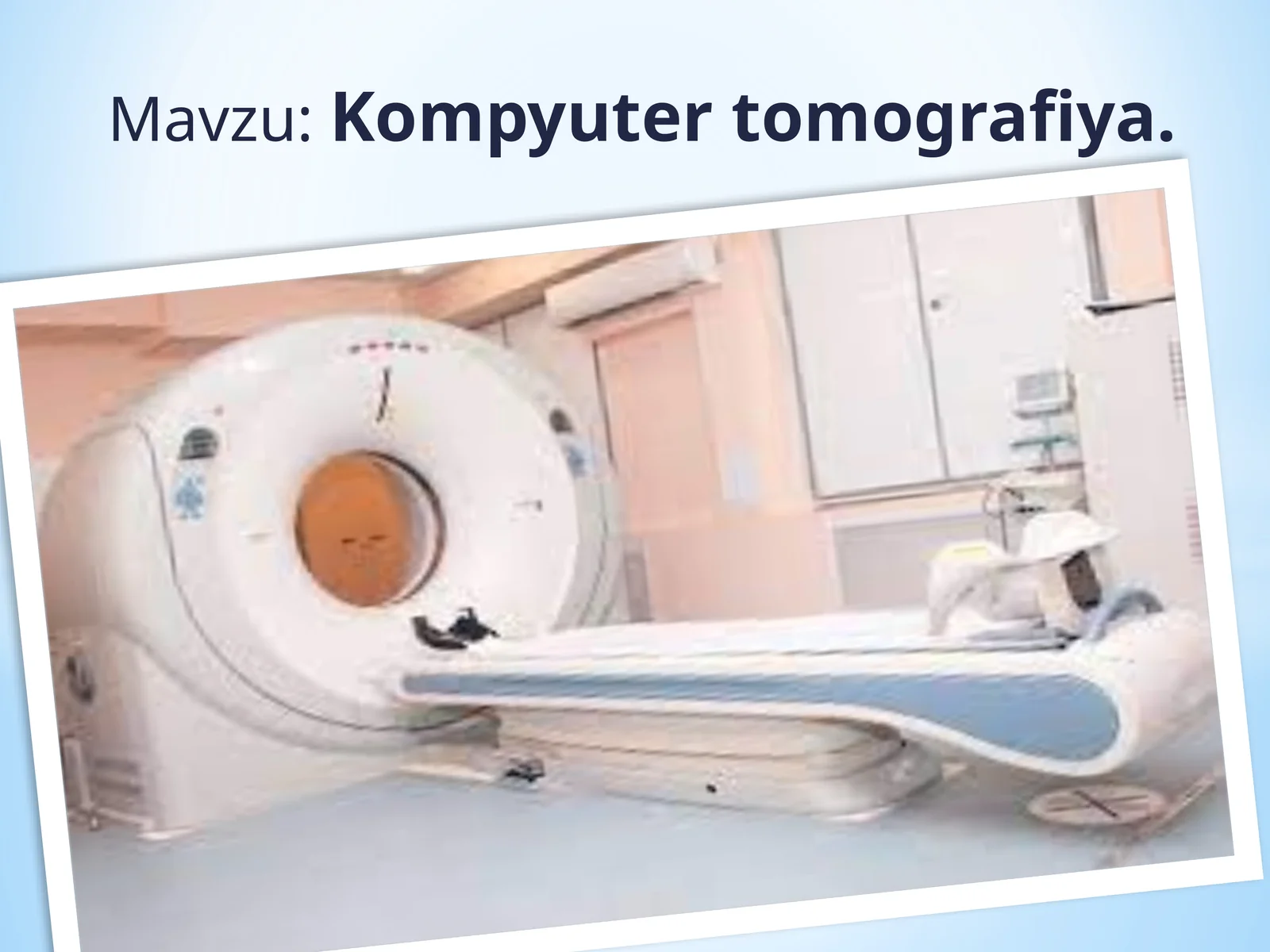 Kompyuter tomografiya