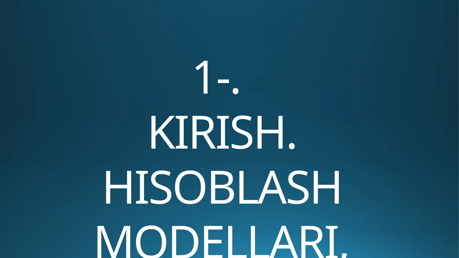 ALGORITM TUSHUNCHASI