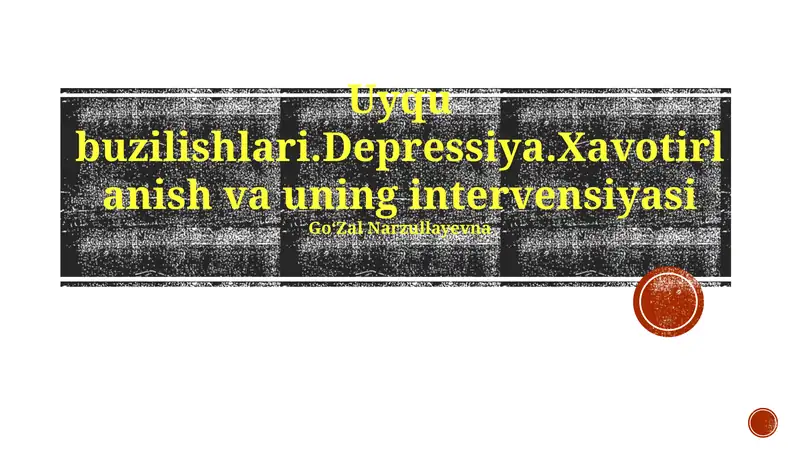 Depressiya va xavotirga qarshi dori-darmonlar