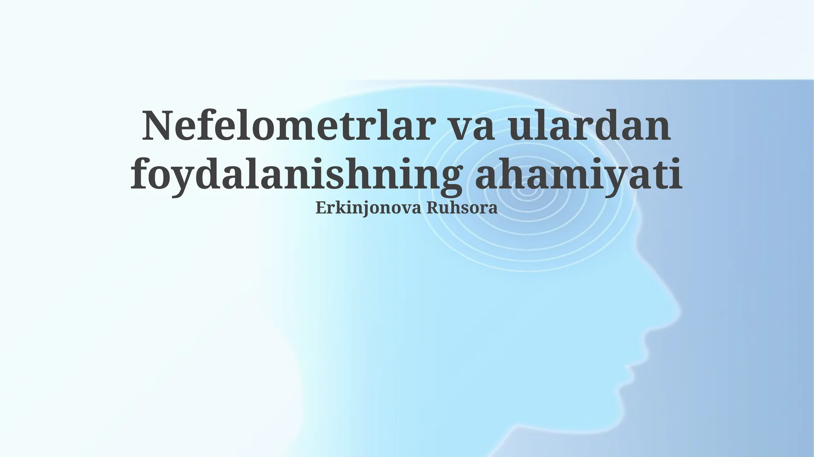 Nefelometrlar va ulardan foydalanishning ahamiyati