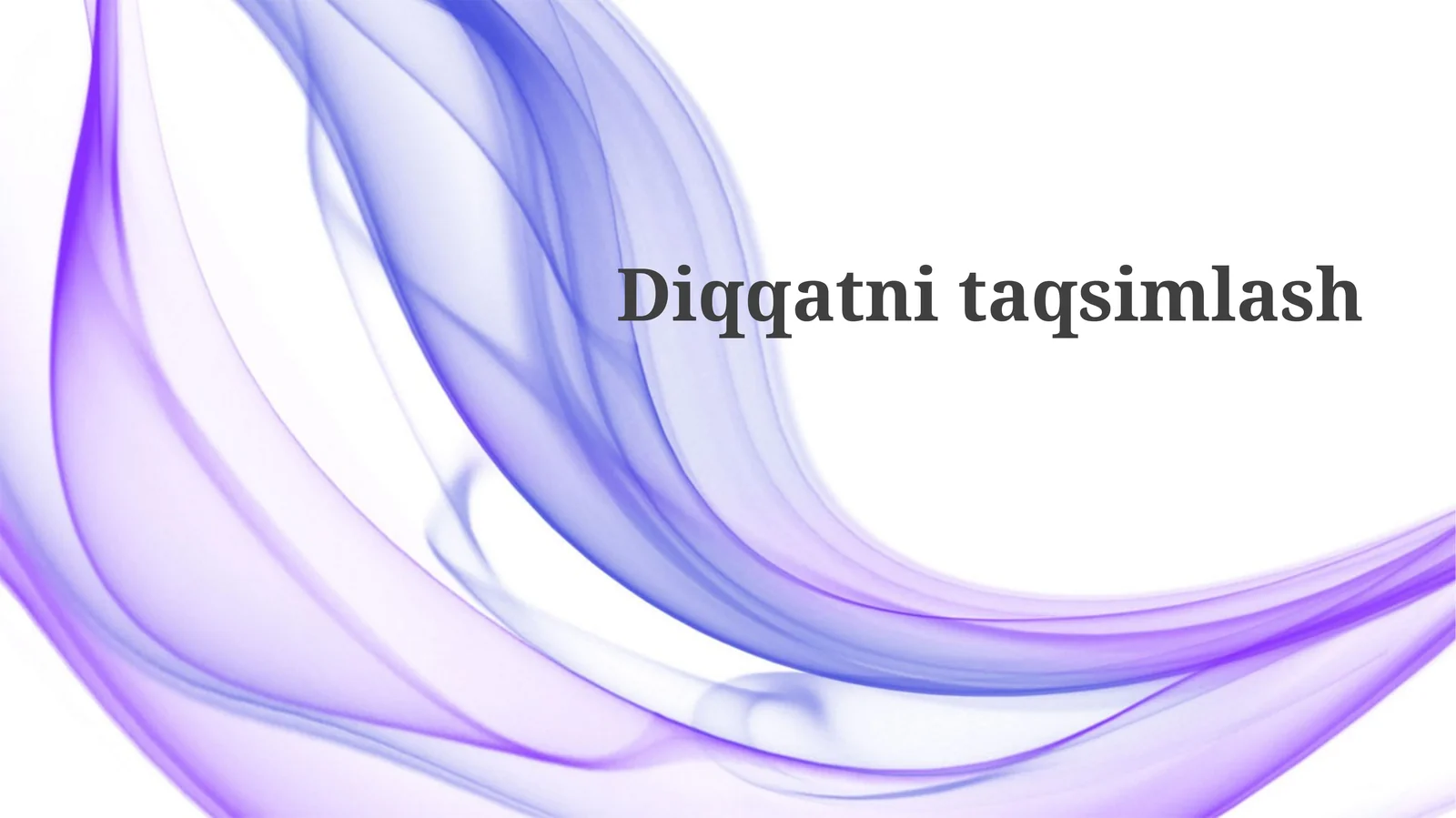 Diqqatni bo'lish: nima bu?