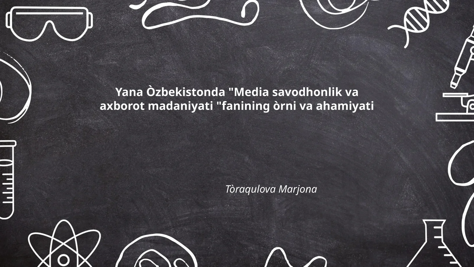 Media savodhonlik va axborot madaniyati