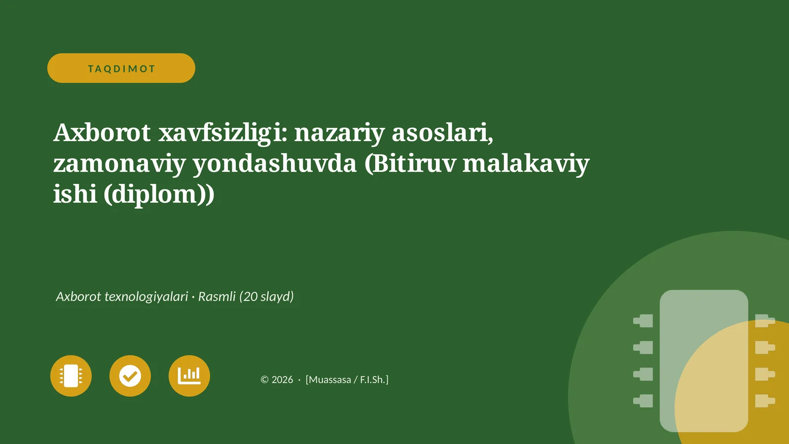 Axborot xavfsizligi: nazariy asoslari